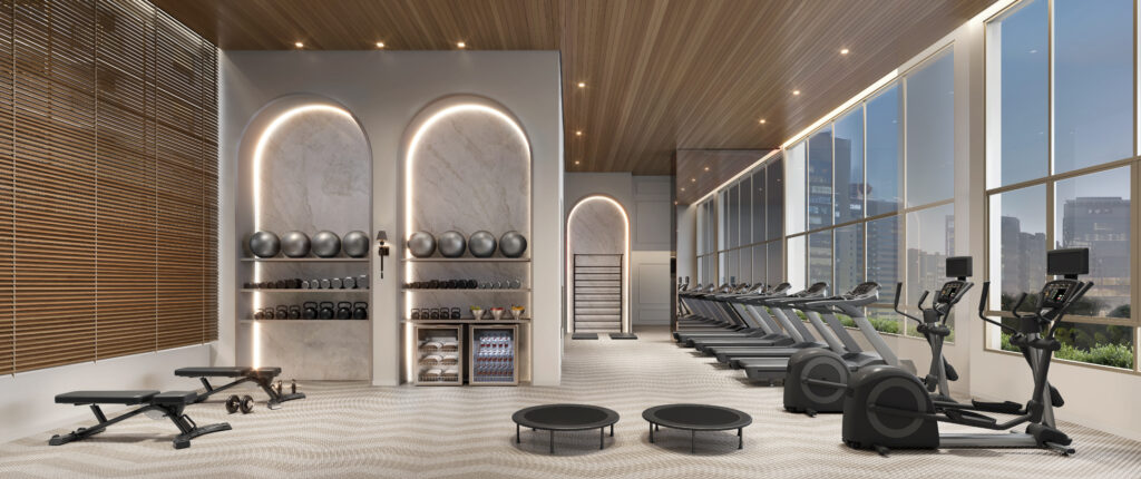 Fitness Do Le Six Residences, Perspectiva Ilustrada