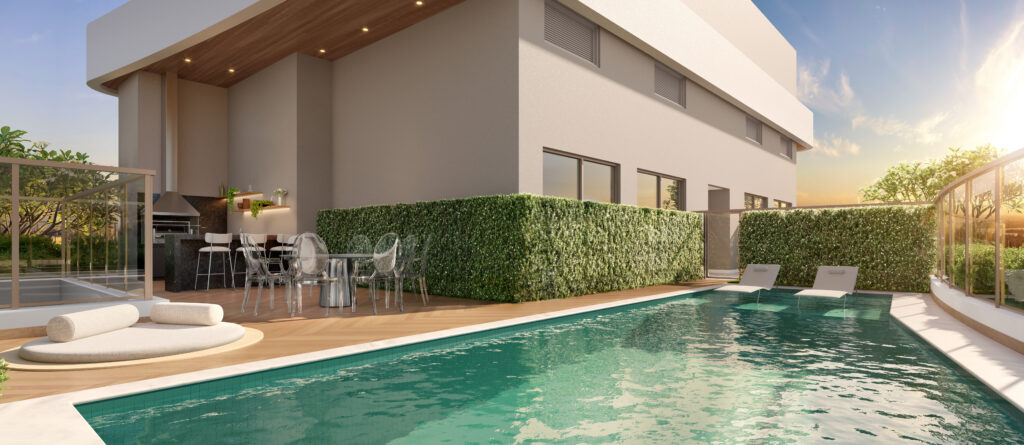 Gourmet Sky No Rooftop Do Le Six Residences, Perspectiva Ilustrada