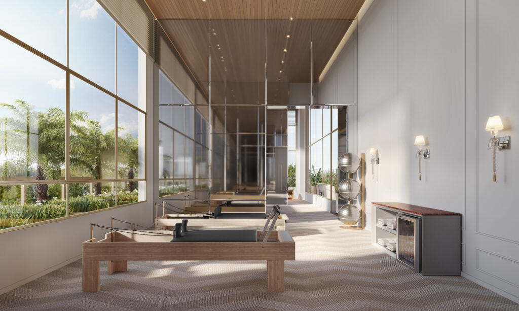 Sala De Pilates Do Le Six Residences, Perspectiva Ilustrada